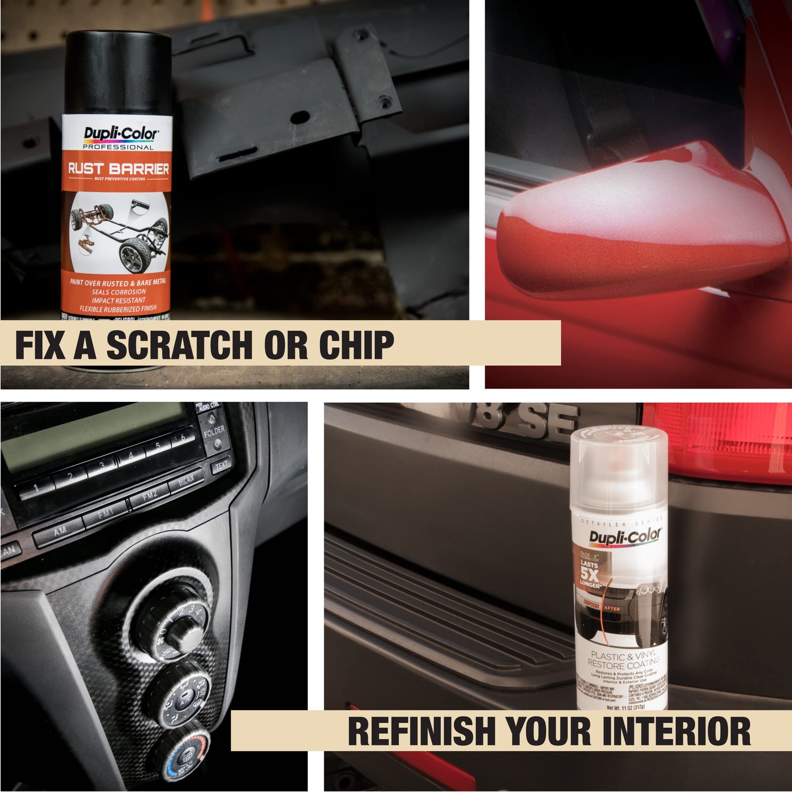 Brilliant Silver Metallic Spray Paint 32 oz. Finish System for Auto Projects