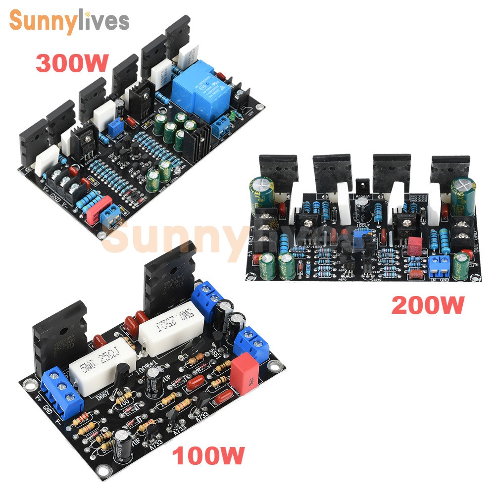 100W/200W/300W Mono Power Amplifier Module 1943+5200 HIFI Audio Amplifier Board