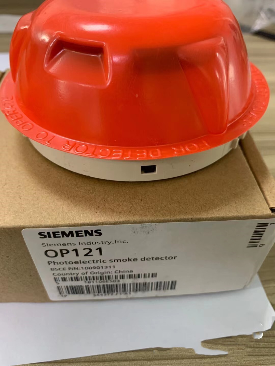 Siemens OP 121 photoelectric smoke detector