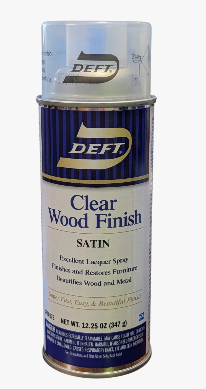 Deft Clear Wood Finish Interior Clear Wood Finish Satin Lacquer - 12.25 Oz
