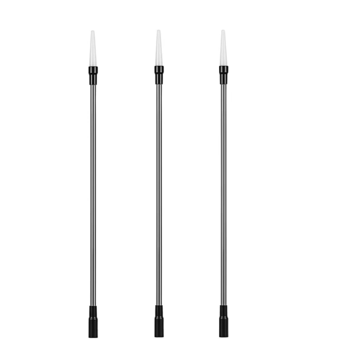 3 PCS 38cm Stainless Steel Foam Guns Extended Nozzles Construction Tools