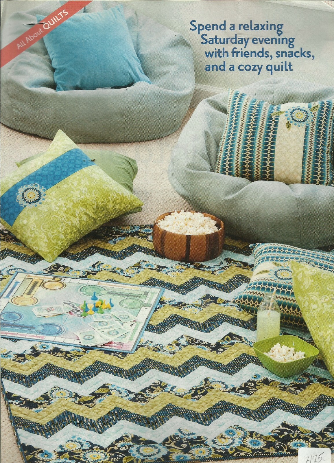 B0441  GAME NIGHT QUILT PATTERN/INSTRUCTIONS