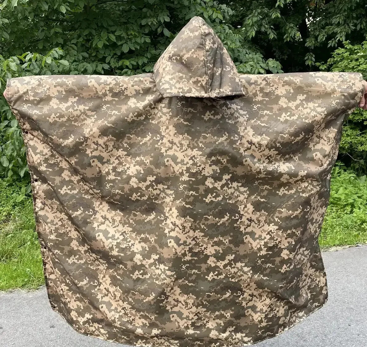 Anti Thermal Imaging WaterproofPoncho Cloak Military Tactical Ukraine Pixel🇺🇦.