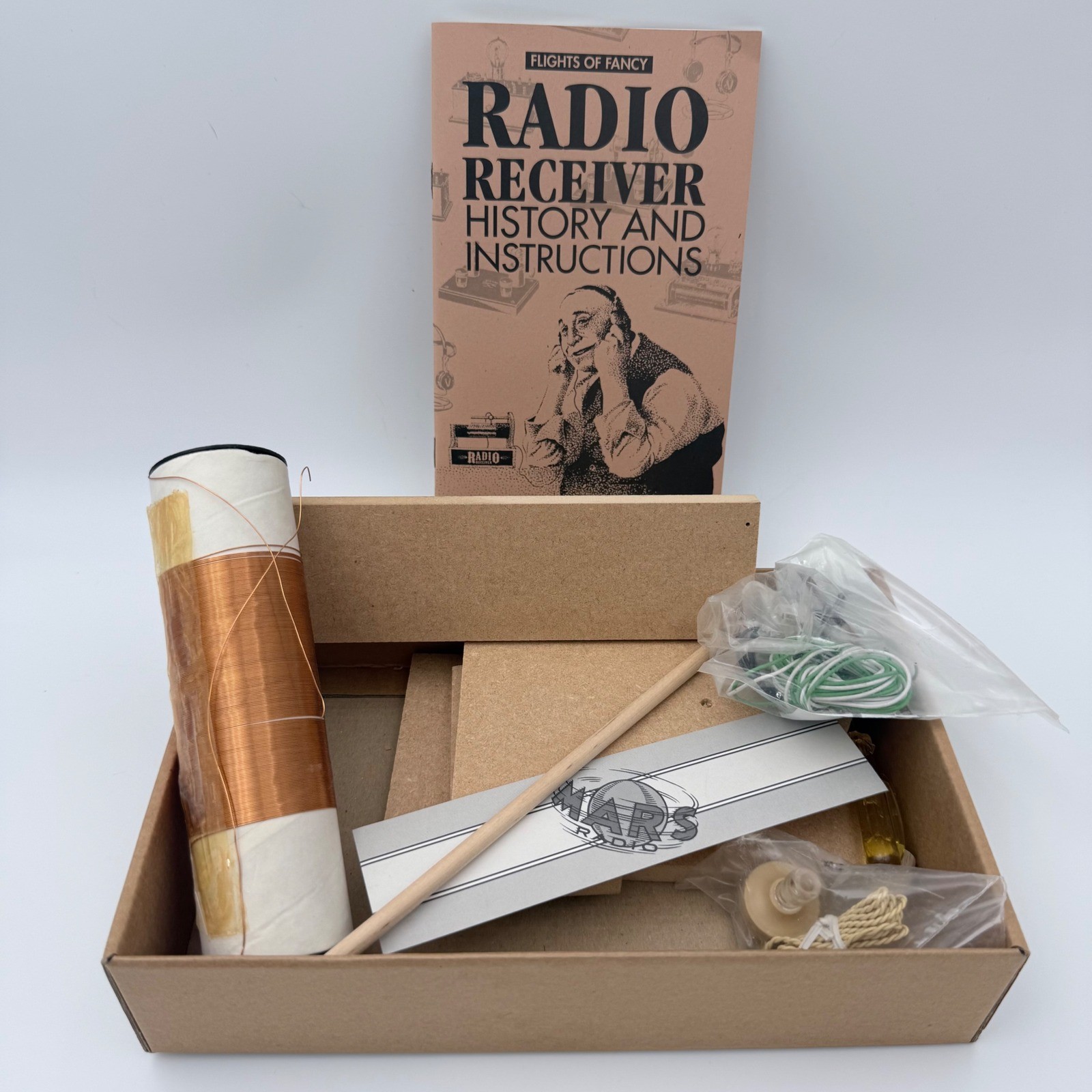 Flights of Fancy Crystal Radio Kit DIY Receiver 1998 Vintage STEM