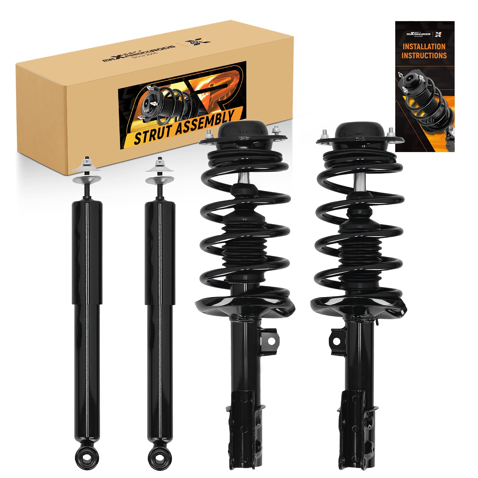 Front & Rear Shocks Struts Suspension for Chevy Malibu Pontiac G6 Aura 2004-2012