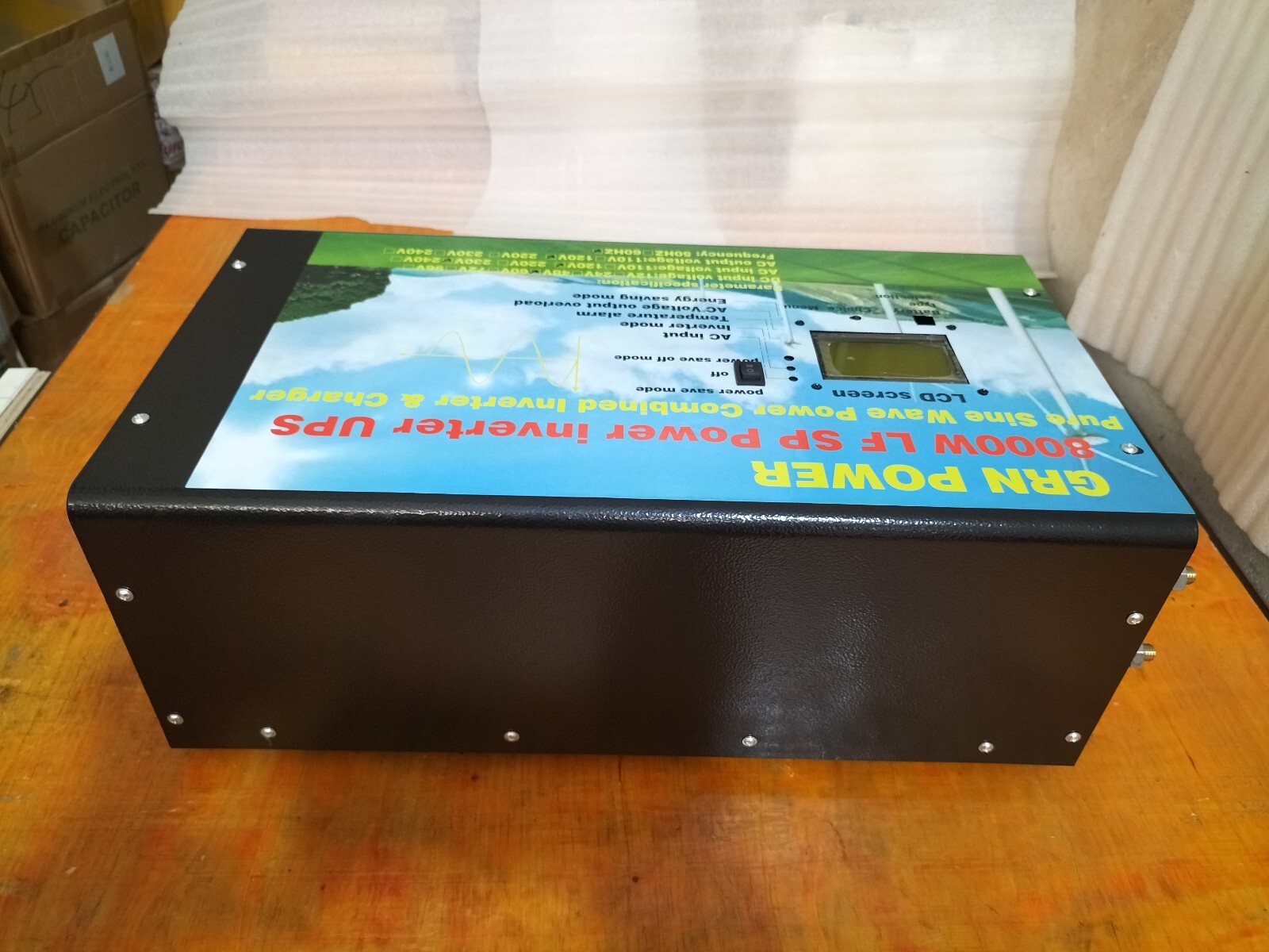 Off Grid 8000W LF Pure Sine Wave Power Inverter DC 24V-AC 110V/220V/charger/LCD