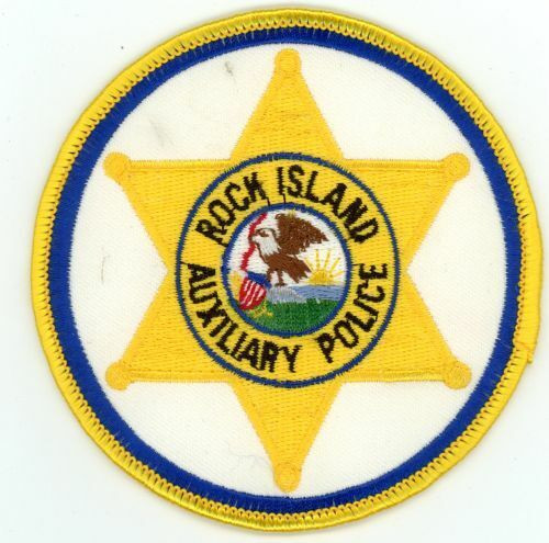 ILLINOIS IL ROCK ISLAND POLICE AUXILIARY NICE SHOULDER PATCH SHERIFF