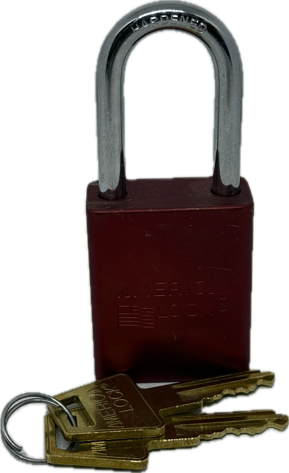 MASTER LOCK AMERICAN LOCK A1106KARED SAFETY PADLOCK RED ANODIZED ALUMINUM NEW