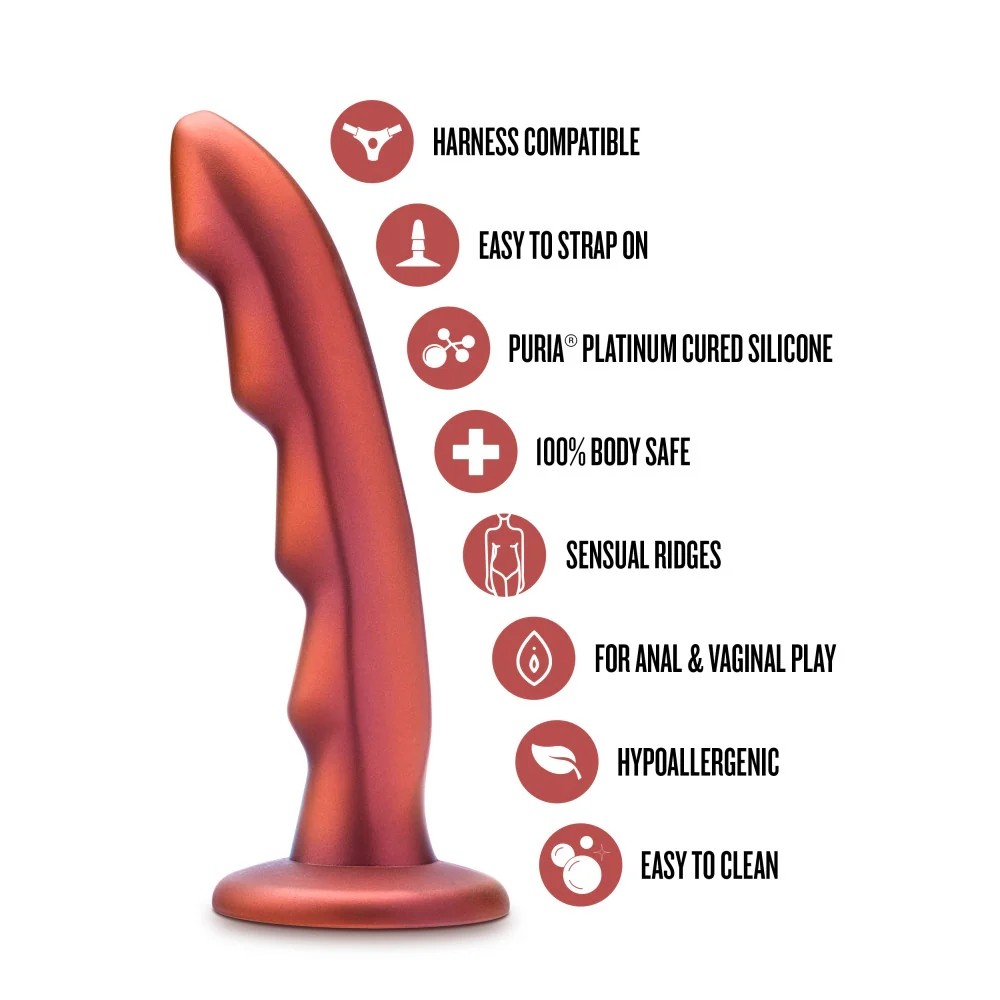 Red Silicone G-spot Anal Pegging Dildo Dong Strap On Harness Attachment