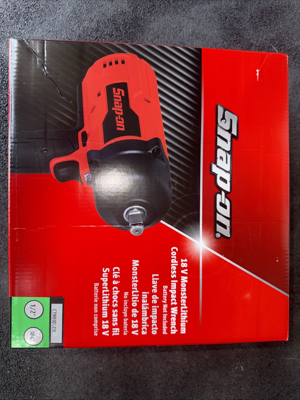 For Snap-On Tools CT9080GDB 1/2 Drive 18V MonsterLithium Cordless Impact Wrench