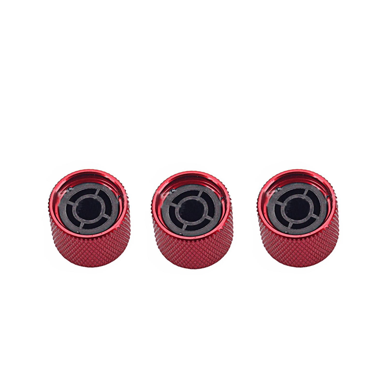 3Pcs Metal Electric Guitar Bronze Dome Knobs Volume Tone Control Button Caps