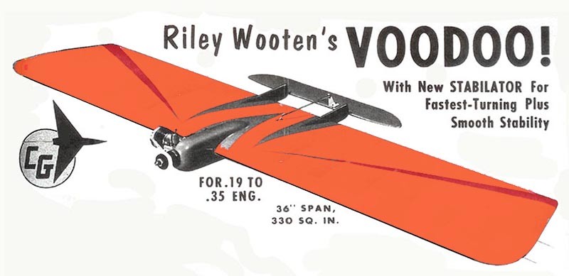 Model Airplane Plans (UC): Voodoo 36" Combat for .19-.36 Engine by Riley Wooten