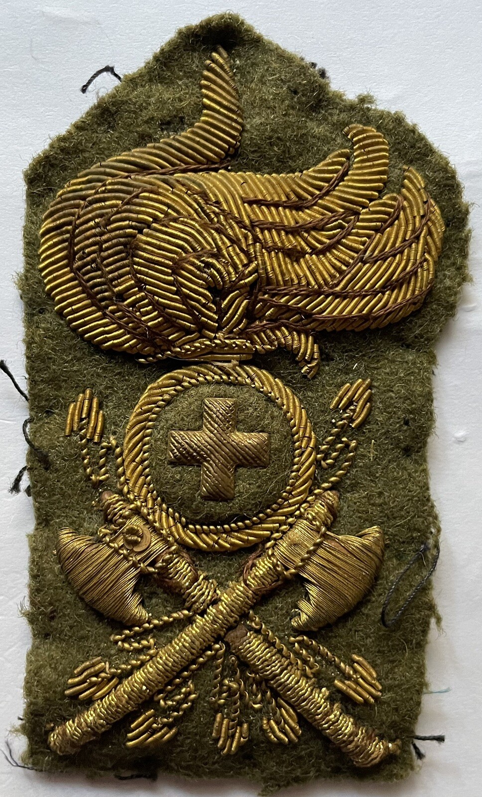 Genius II GM Fabric Frieze Badge WWII Royal Army