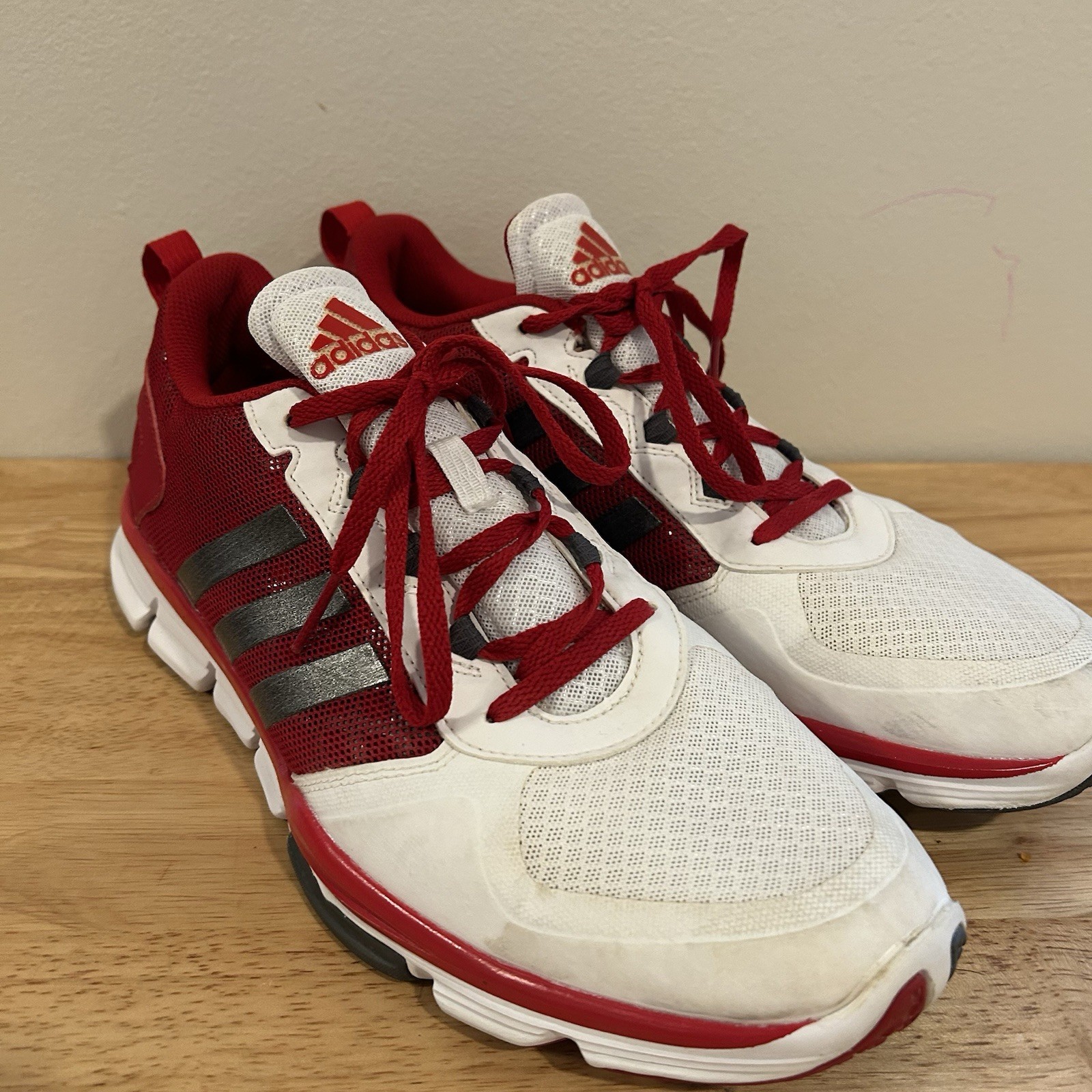 adidas Speed Trainer Running Jogging Shoes Men's Red/White/Silver 12.5 B54342