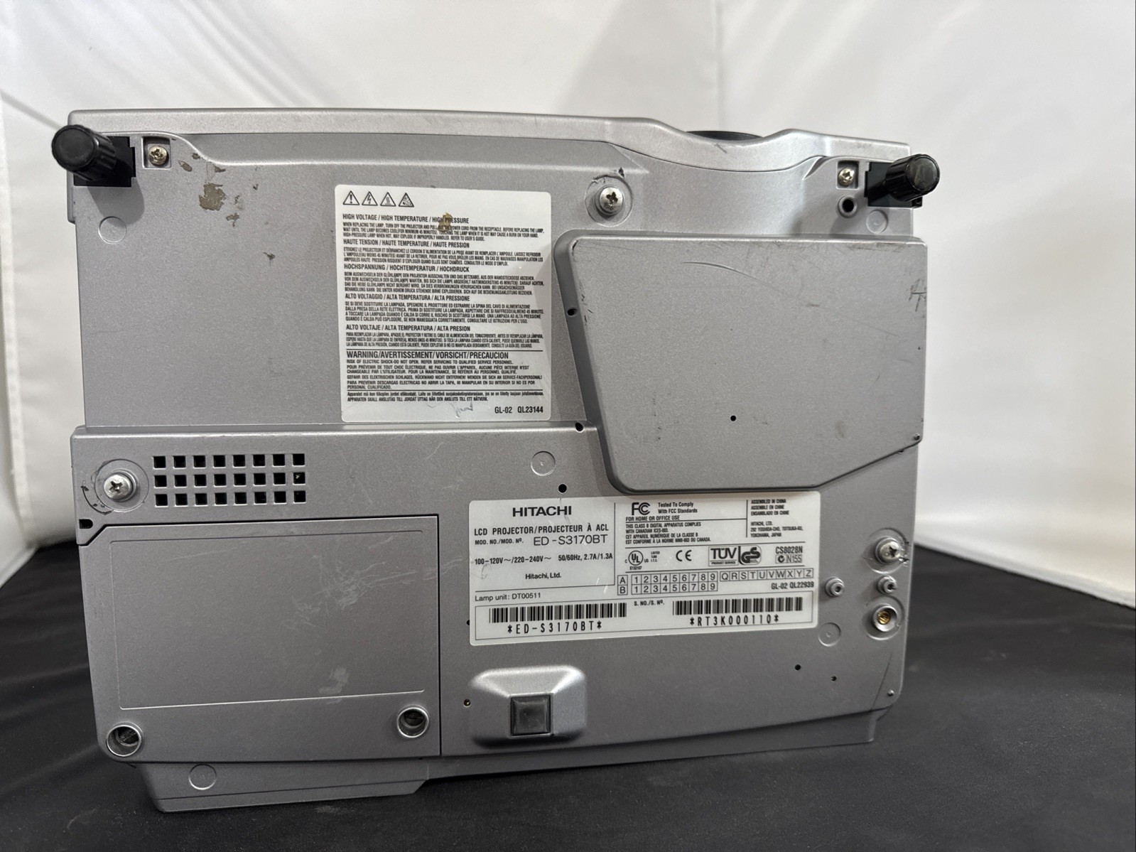 Hitachi CP-S317 Multimedia Mobile LCD Projector Unit Only Untested For Parts
