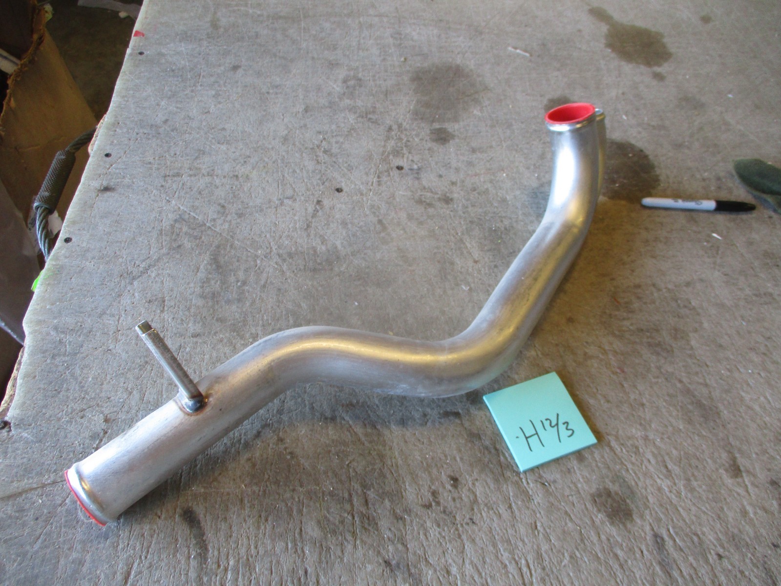 NOS Lower Radiator Hose, Metallic, Non-Magnetic Stainless, for HMMWV