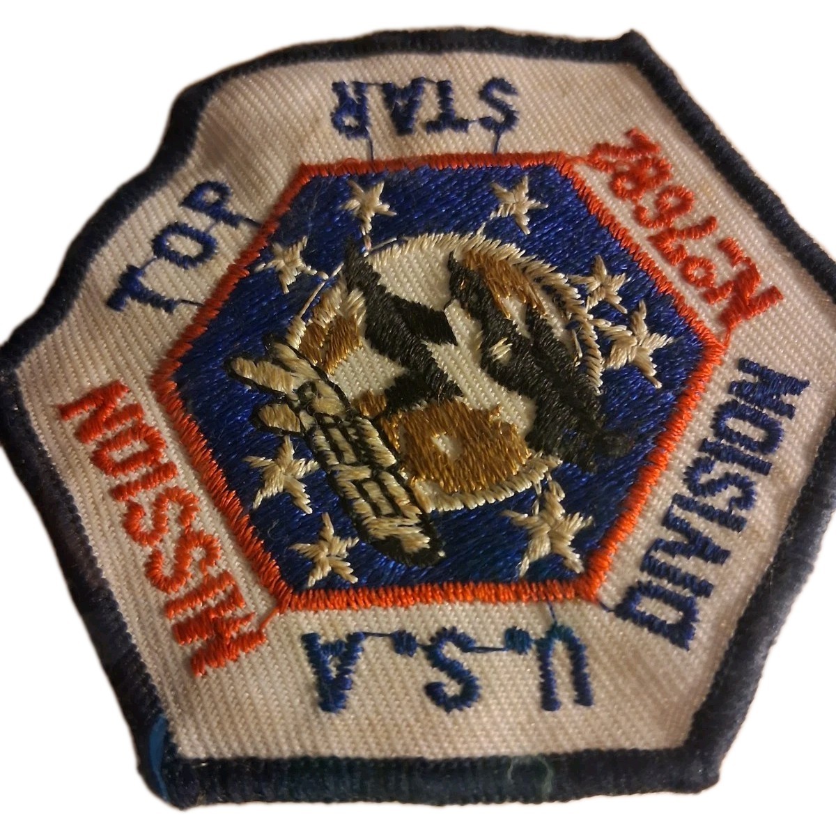 NASA Mission No 7682 Patch - USA Top Star Division - 3 1/2" x 3"