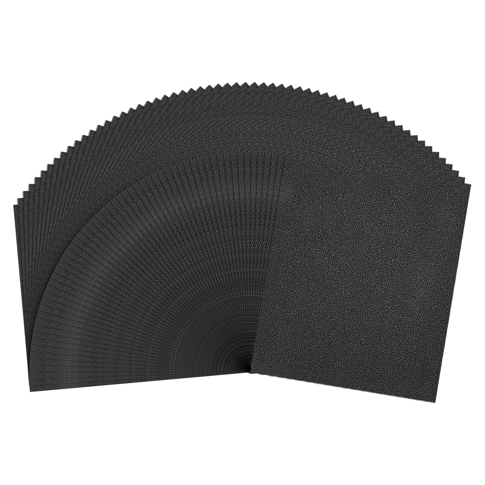 100 Pcs 120 Grit Dry Sandpapers, 9 x 11 Inch Sand Papers, Black