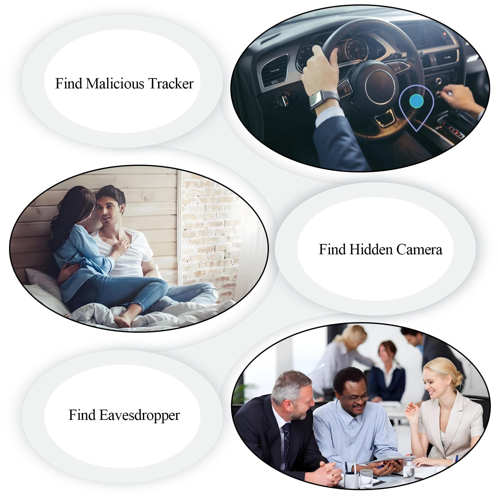 Camera Detectors Hidden Camera Finder Bug Detector Tracker Detector for car, ...