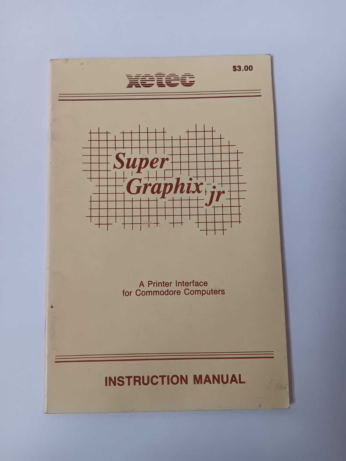 Xetec Commodore Super Graphix Jr 2nd Ed Printer Interface Instruction Manual