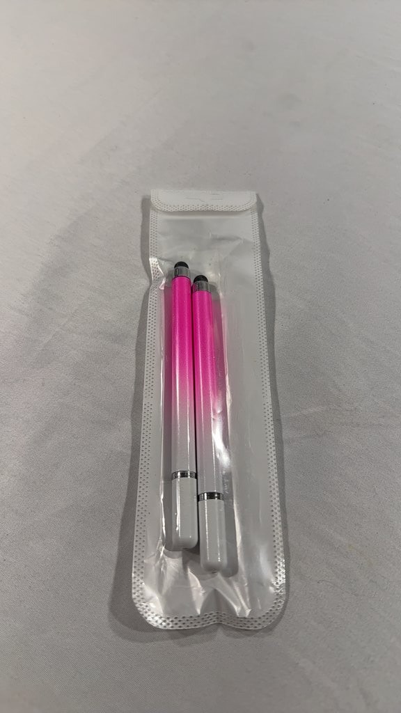 Pack of Two Pink Stylus Pens