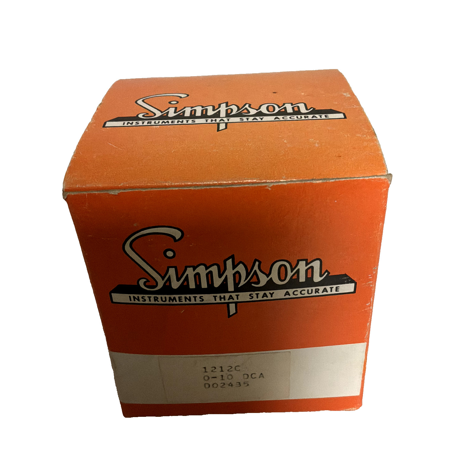 SIMPSON ELECTRIC MODEL 1212C DC AMMETER
