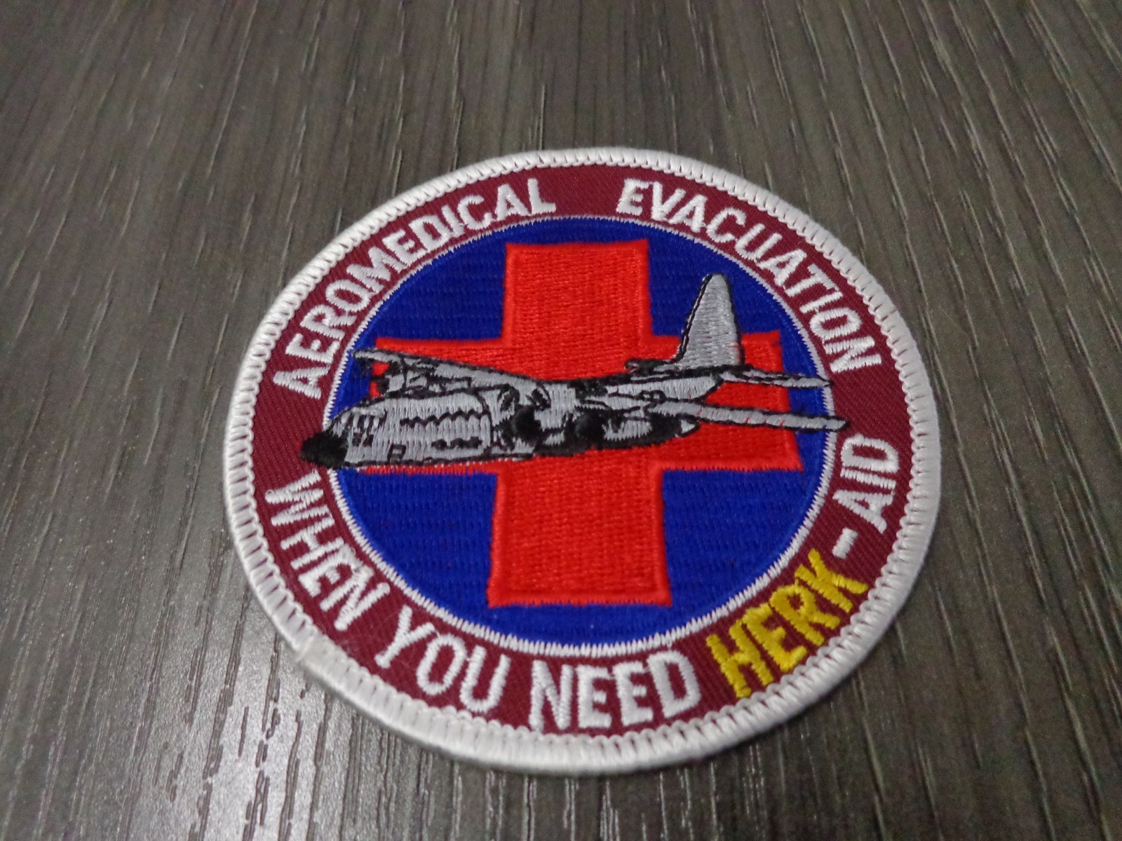 Aeromedical Evacuation When You Need Herk-aid USAF Patch NEW