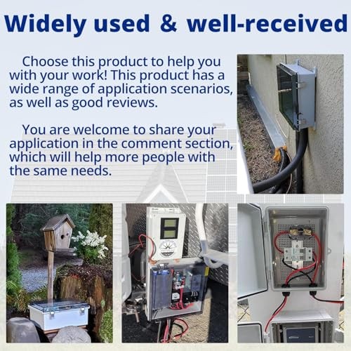 Small Junction Box Outdoor Electrical Watertight Plastic 8.6"*6.7"*4.3"
