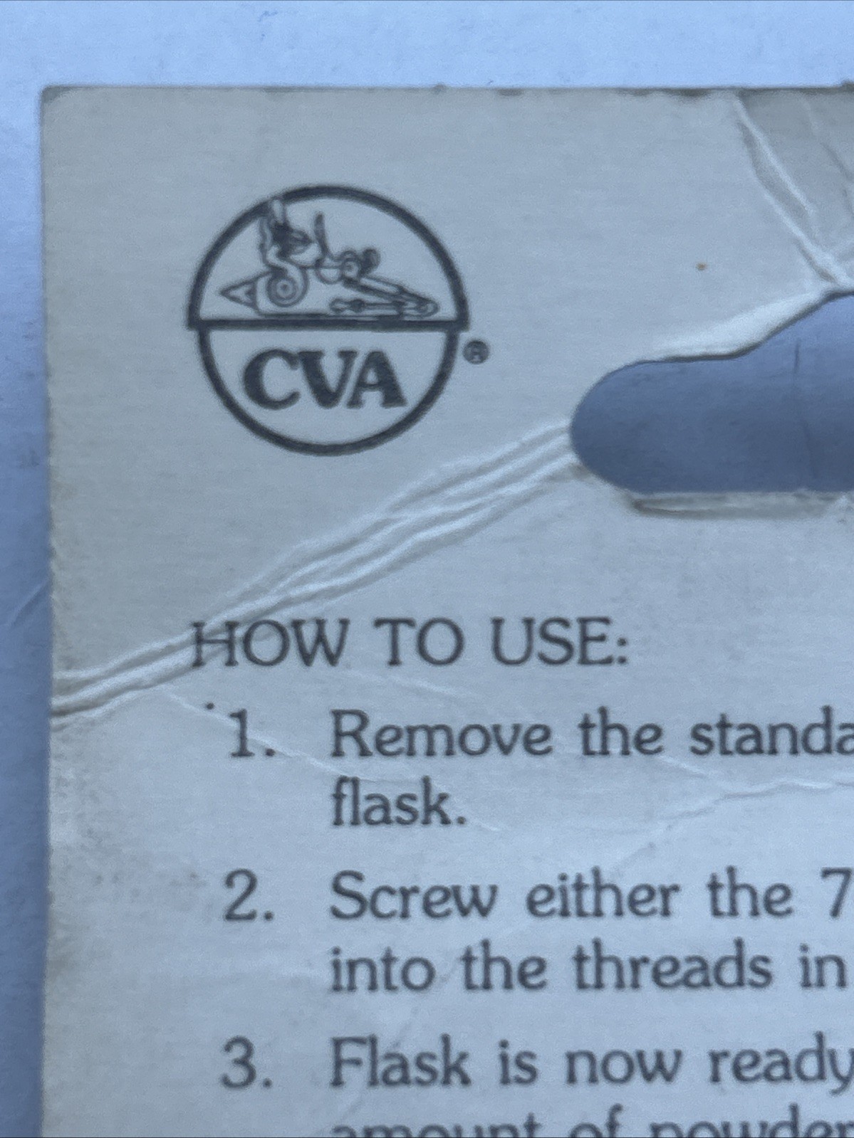 CVA AC1406 Brass Spout Set 75 & 100 Grain Black Powder Flask Muzzleloader