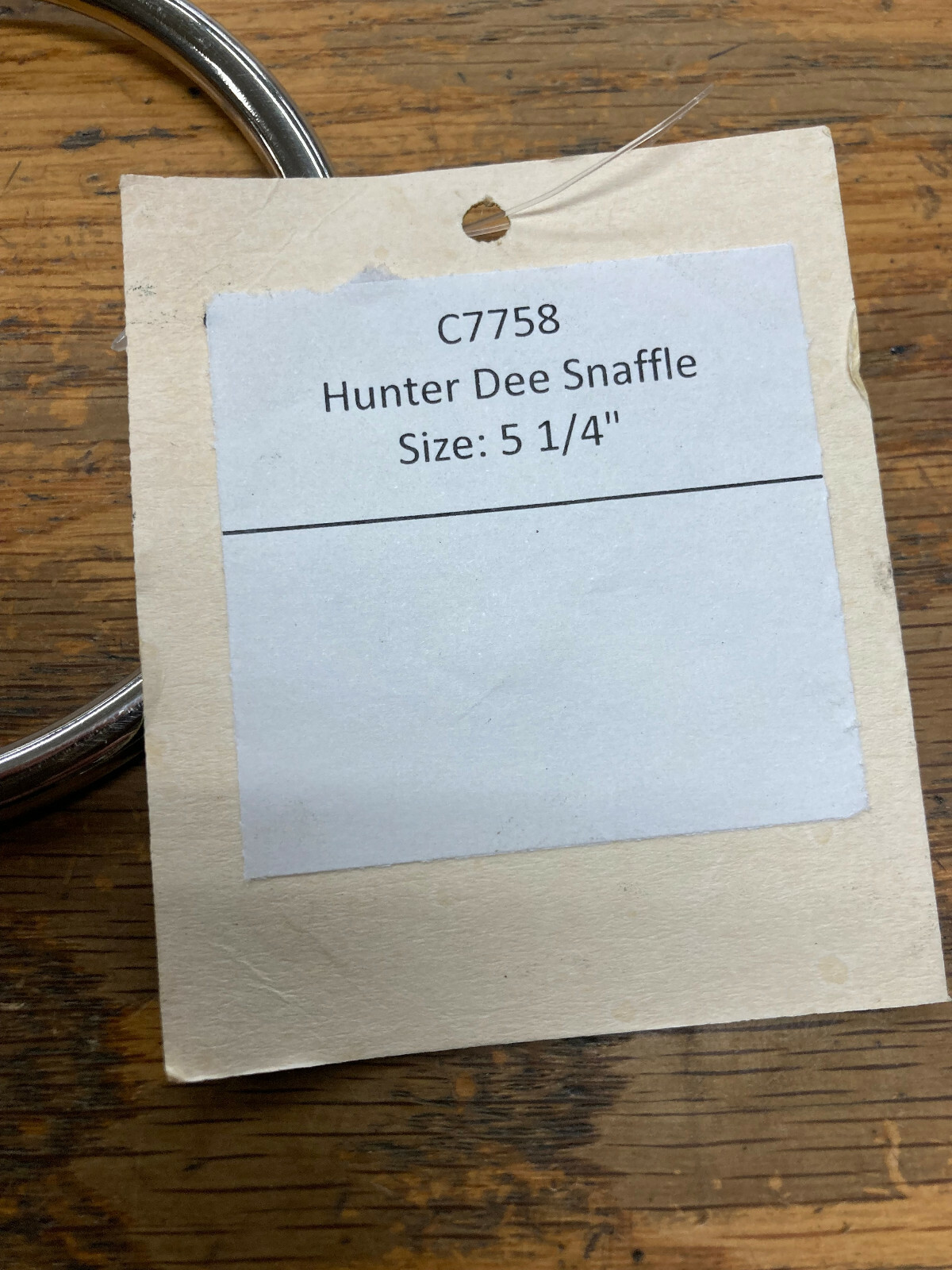 5 1/4" SMITH WORTHINGTON DEE RING SNAFFLE