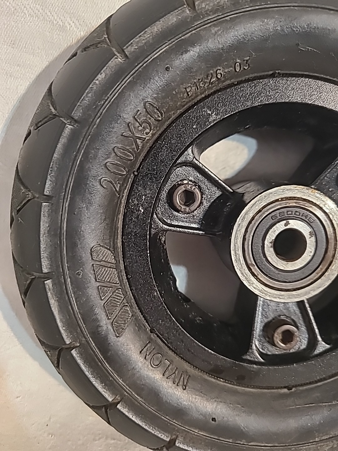 200 x 50 Solid Nylon Tire Wheel