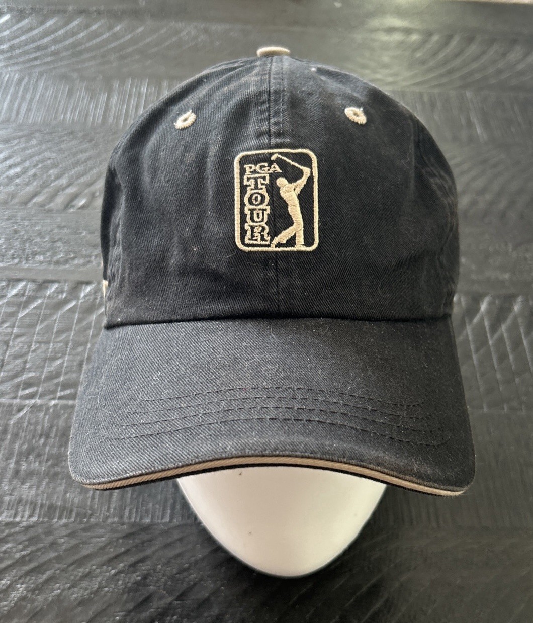 PGA Tour Fed Ex Cup Black Embroidered Strap Back Golf Dad Cap Hat Ahead