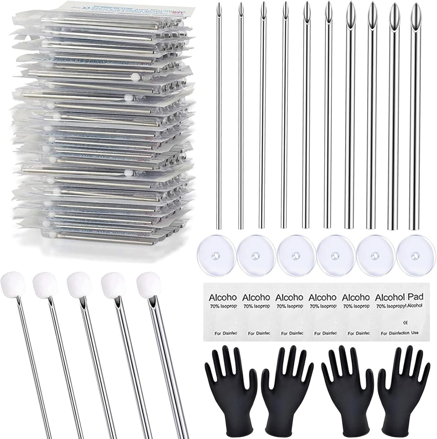 Body Piercing Kit 66PCS Professional Includeds Mixed-66pcs