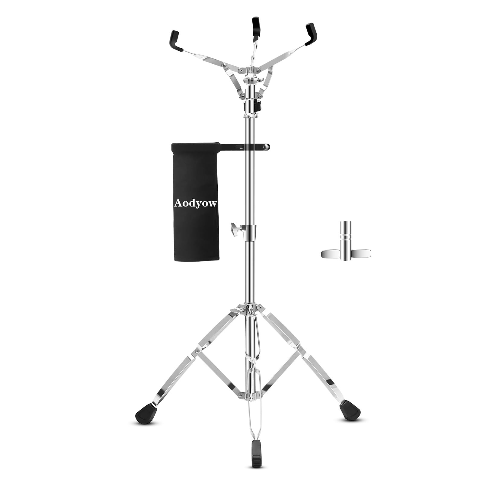 Snare Drum Stand with Drum Sticks Holder,Concert Double Braced Tripod Snare S...
