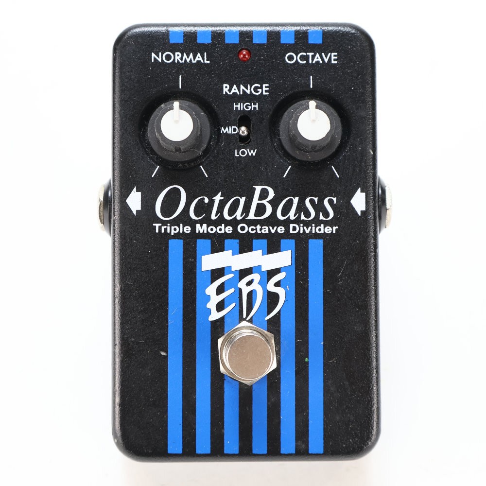 EBS OctaBass Bass Octave Pedal Used Heavy Deep Bass Effect