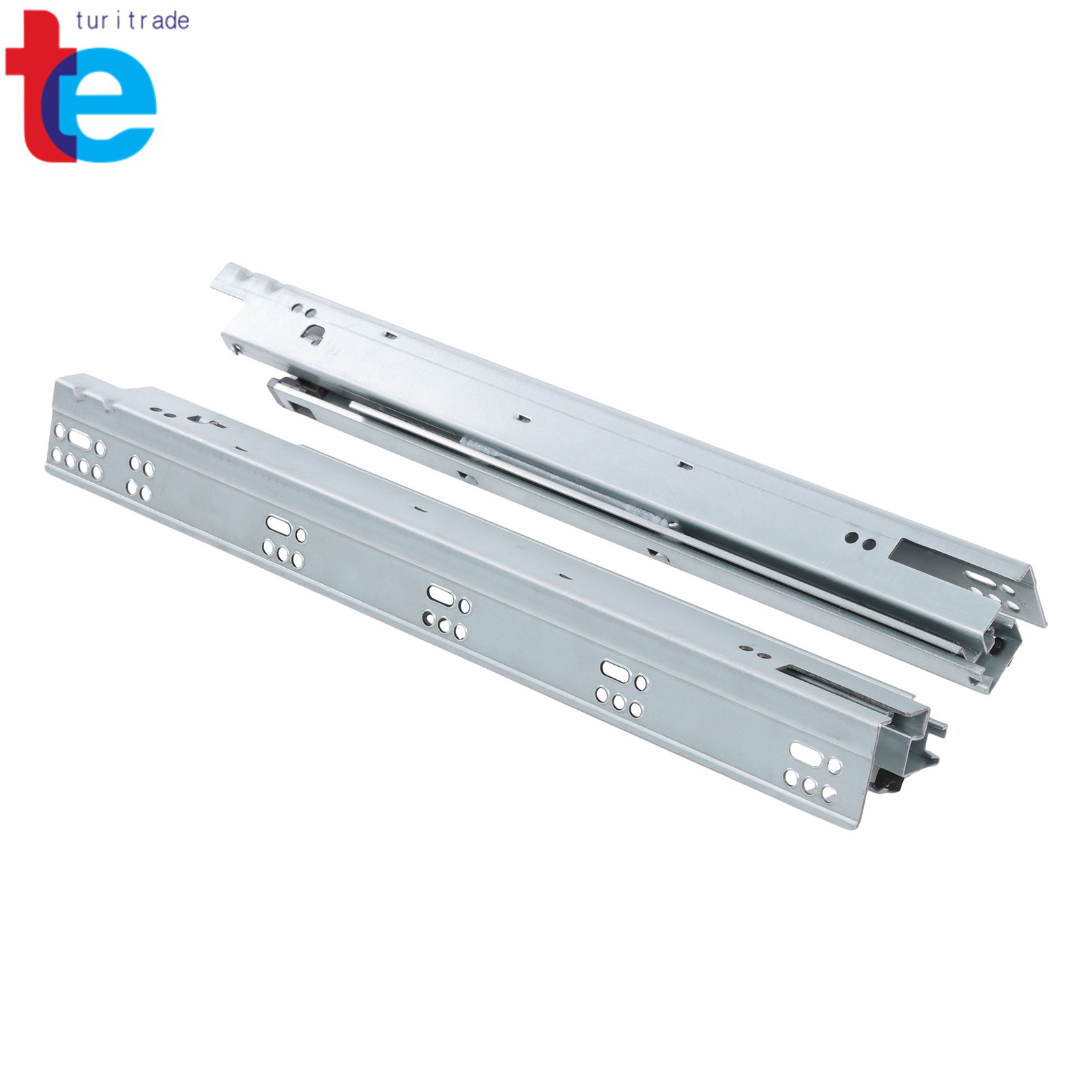 Concealed Undermount Drawer Runners 18" Soft Close with Mounting Screws