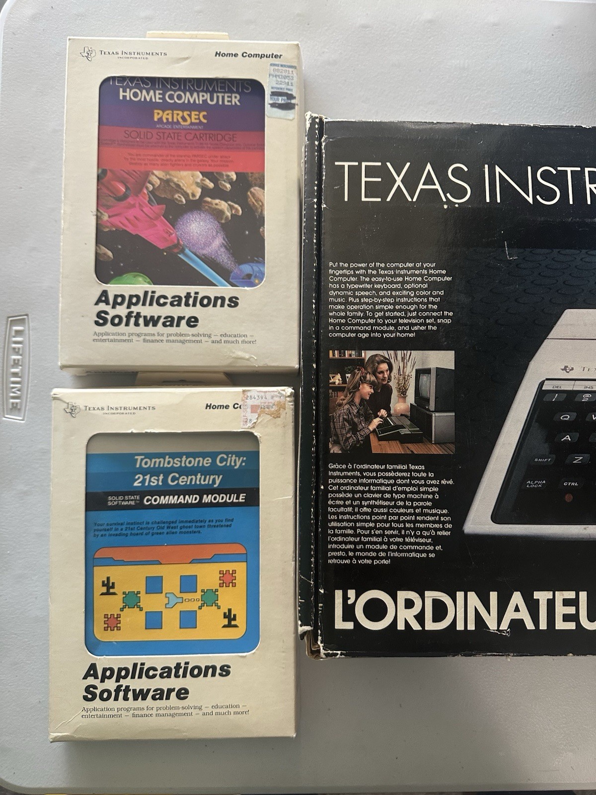 Texas Instruments TI-99/4A Computer & Power Games Bundle W/ 7 Games - UNTESTED
