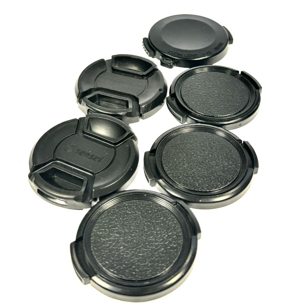 Lot of 6 43mm Snap-on Front Lens Caps Unbranded Generic