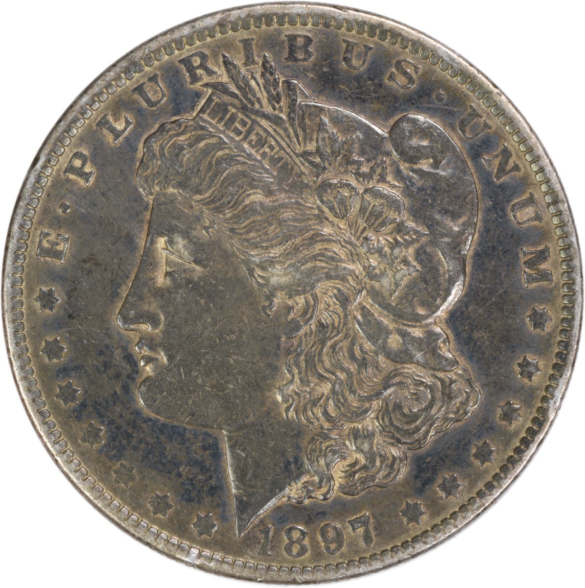 1897-O Morgan Silver Dollar EF Uncertified #643