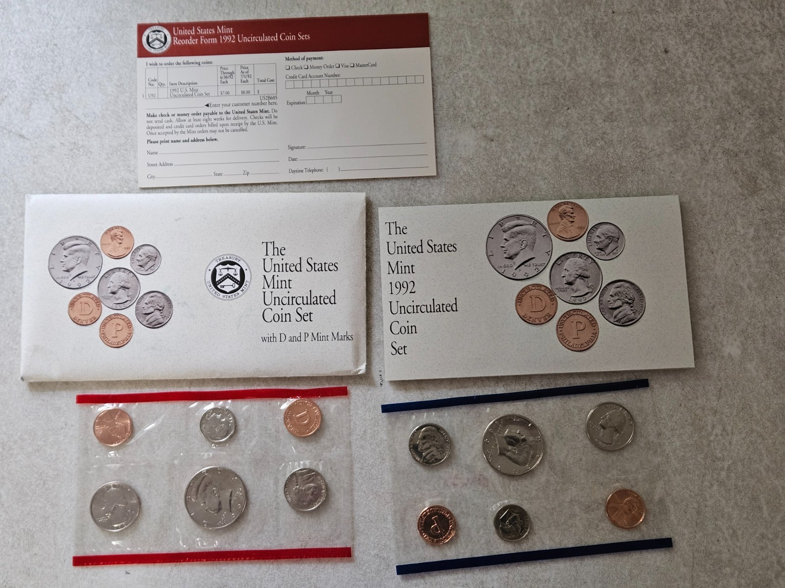 1992 UNITED STATES SPECIAL MINT UNCIRCULATED COIN SET