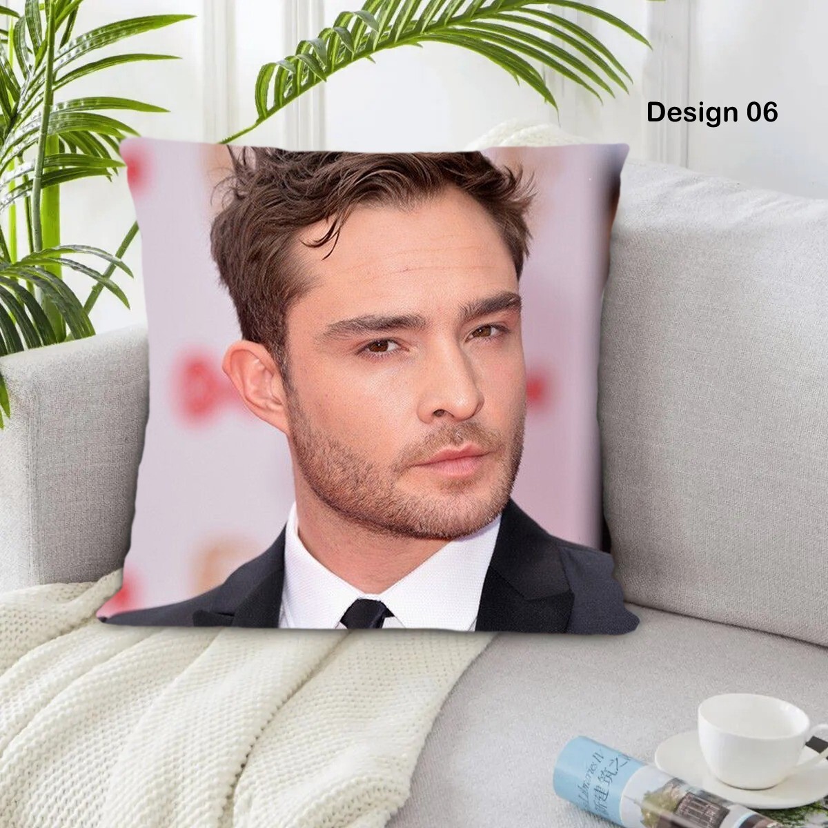 Ed Westwick Pillow Birthday Gift Christmas Home Decorations Xmas New Year Decors