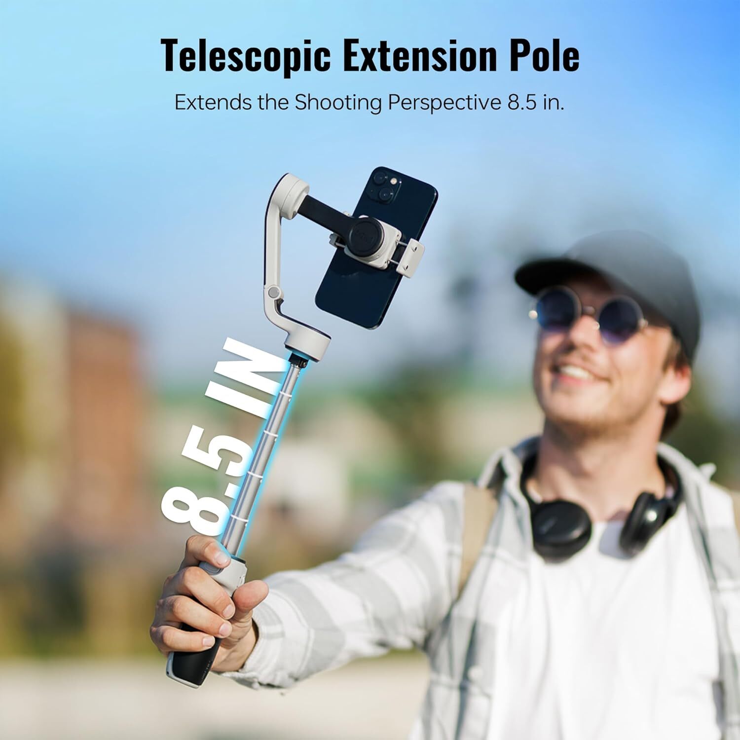 Zhiyun Cinepeer CQ5 Phone Gimbal Stabilizer with AI Tracker Voice Control Gray