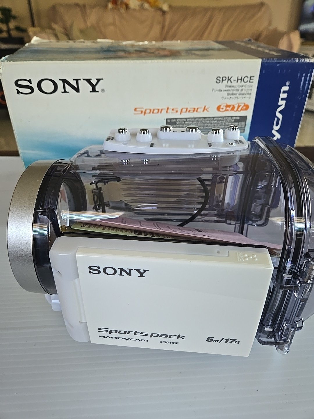 SONY Sports Pack Handy Cam SPK HCE Water Proof Sports Case 5m/17ft Handycam, NOS