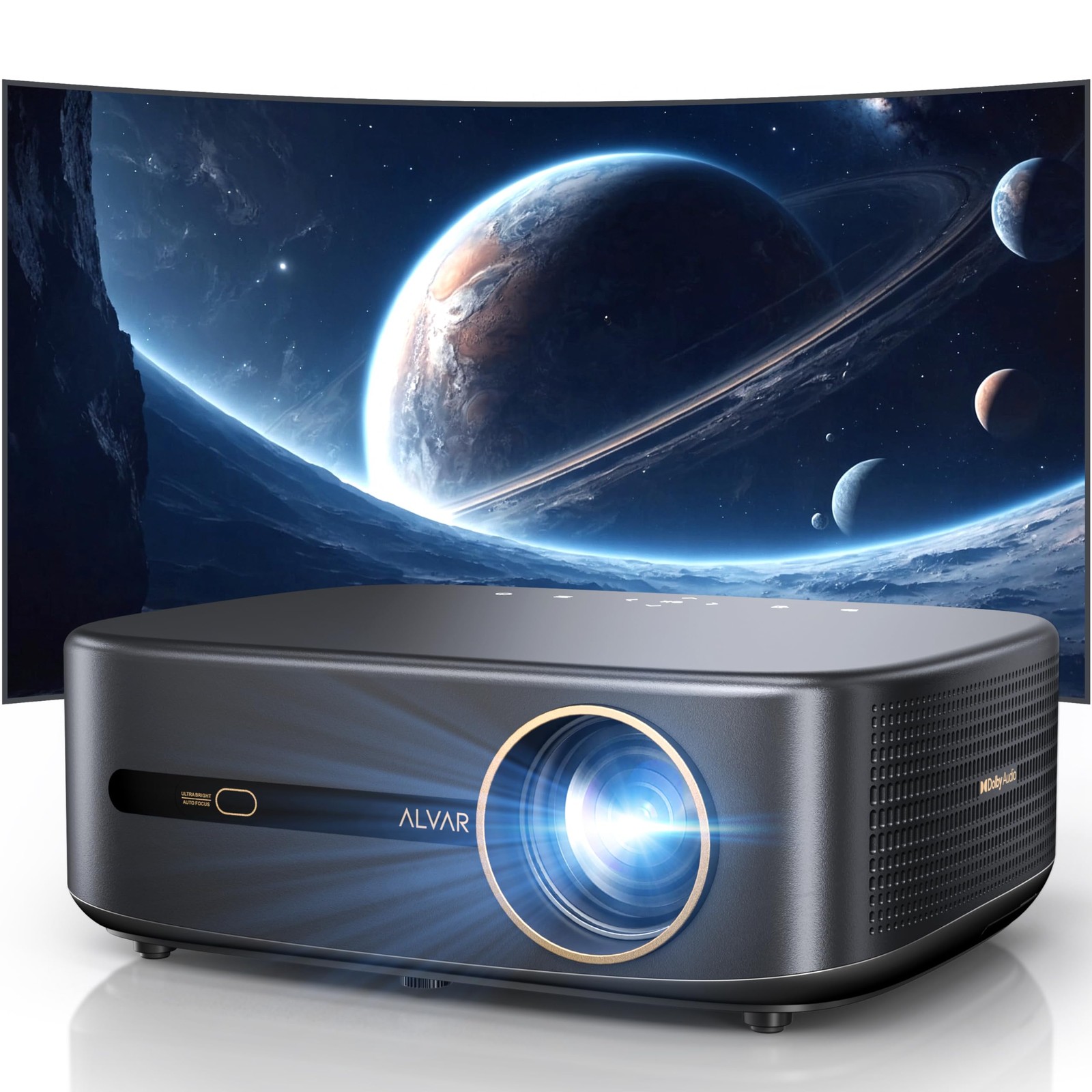 4K DoIby Projector 80000LMS 1080P 5G WiFi Bluetooth Netflix Video Home Theater