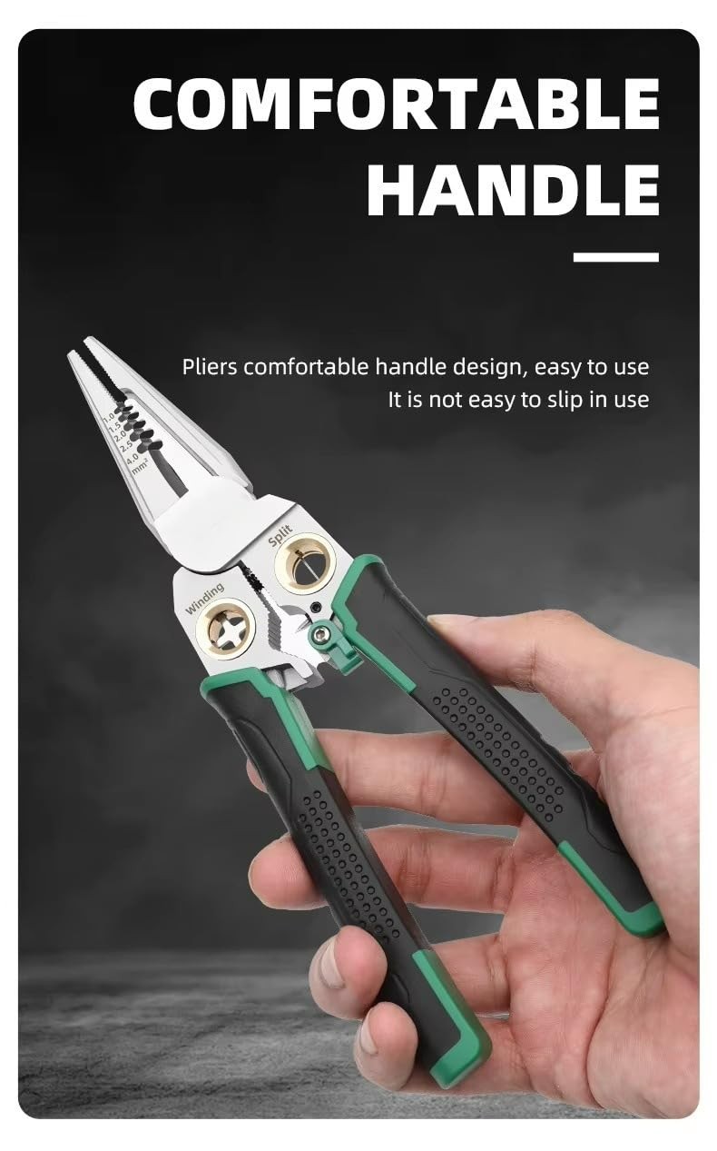 8 In 1 Wire Stripper With Voltage Tester, Multi-Function Electric Wire Stripp...