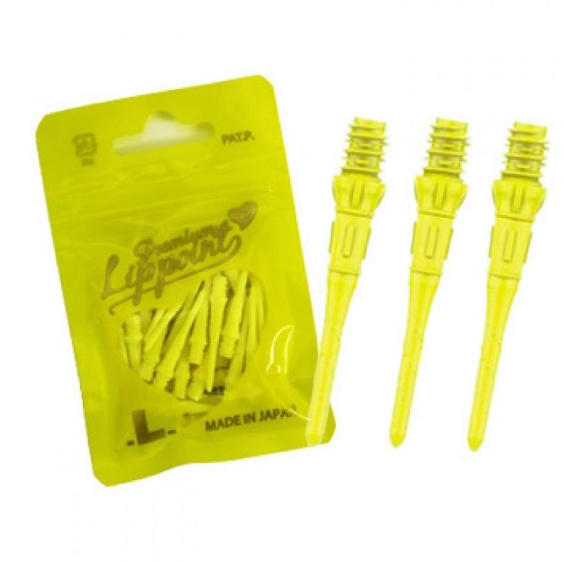 L-Style Lip Point Premium Yellow 30 Pieces Dart Tips