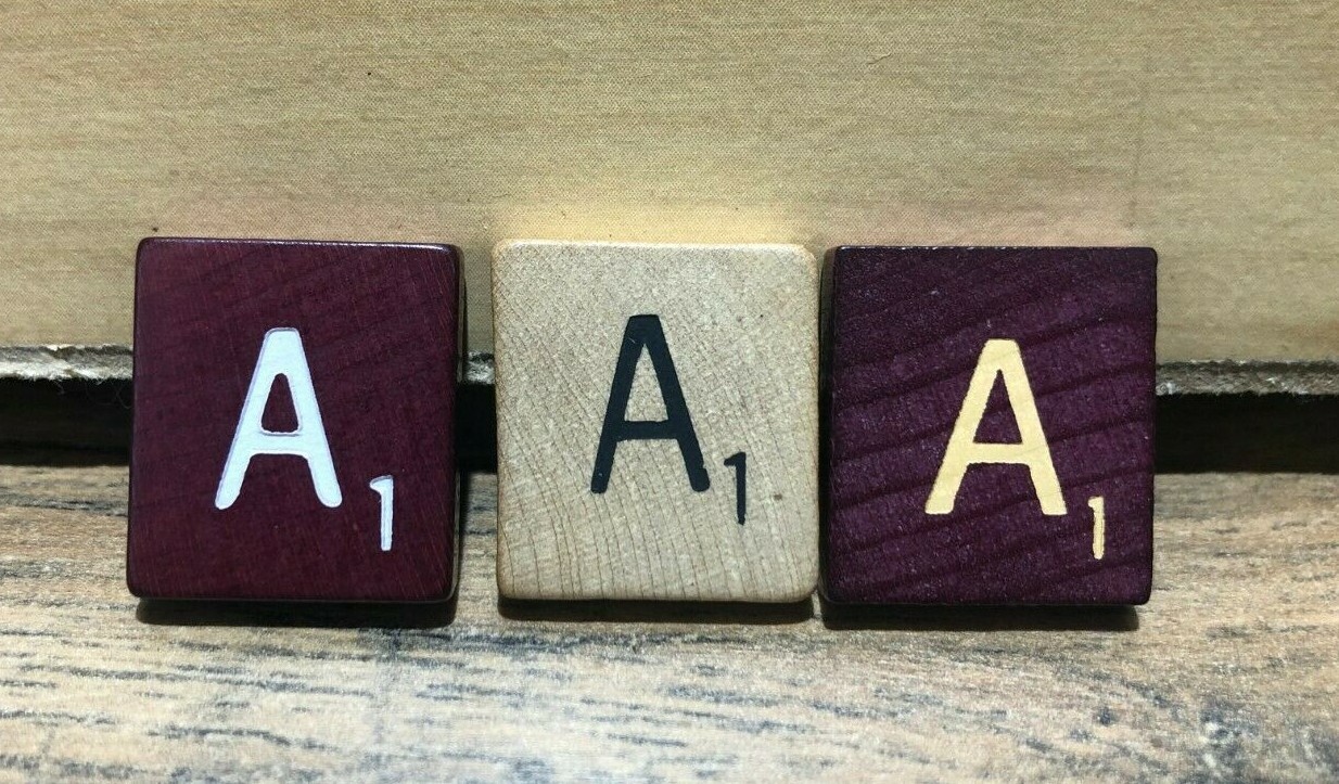 Individual Wood Scrabble Tiles  Authentic "Pick Your Letter"