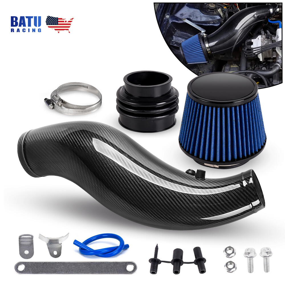 Real Carbon Fiber Cold Air Intake Pipe Kit For Integra 94-01 Civic 92-00 EG EK