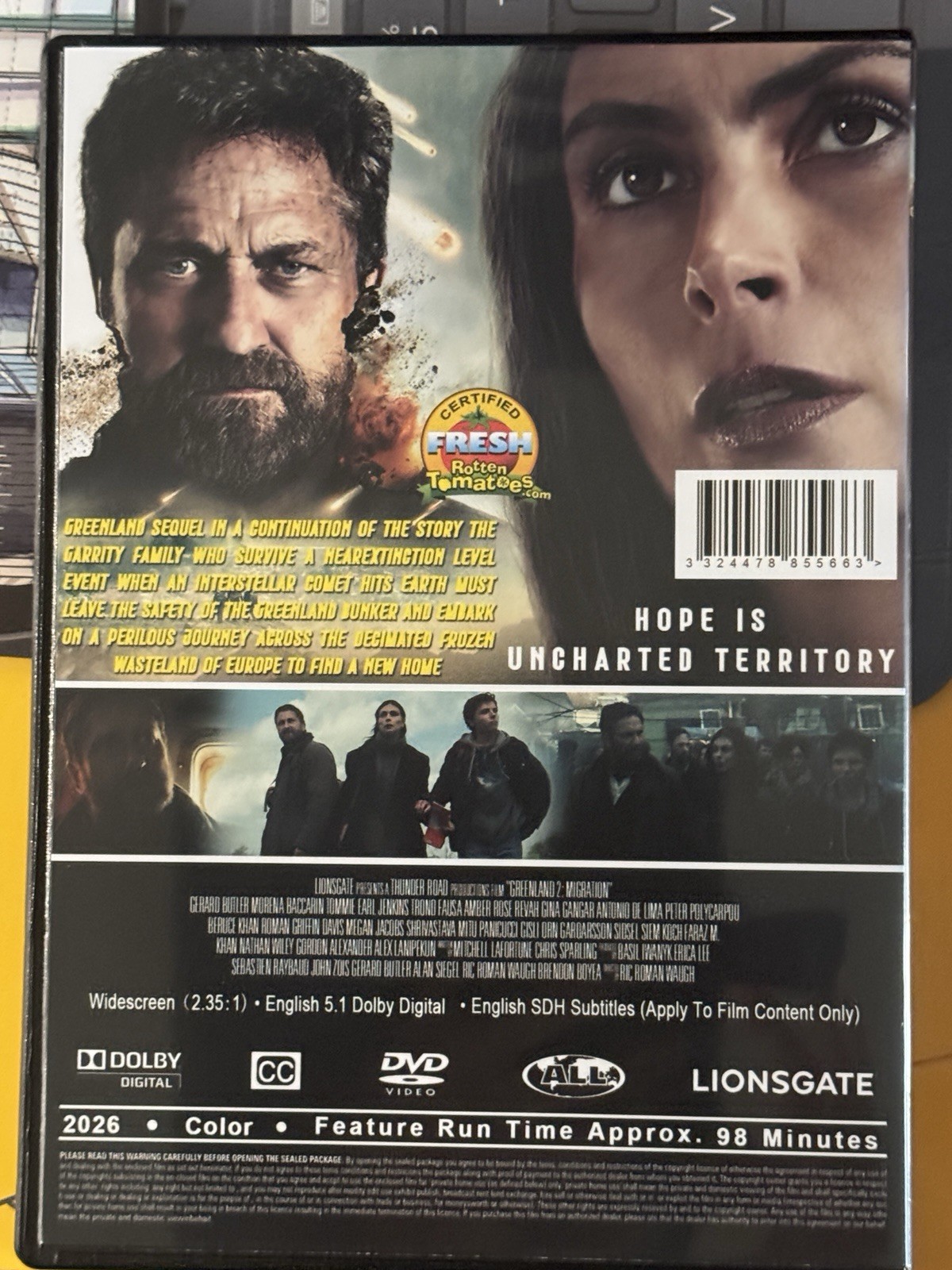 Greenland 2 migration DVD. Brand New Unsealed