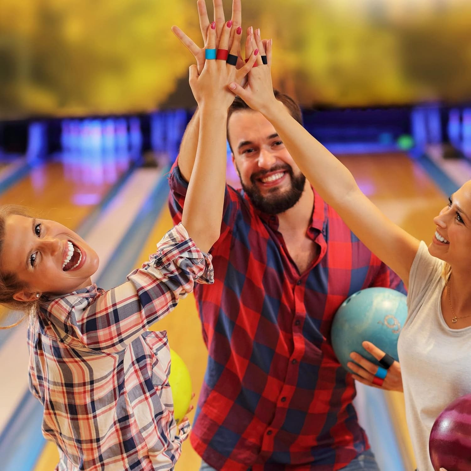 Sratte 150 Pieces Bowling Thumb Tape Bowling Protective Performance Finger Prote